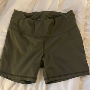 Amazon Essentials Olive Green Yoga Shorts
